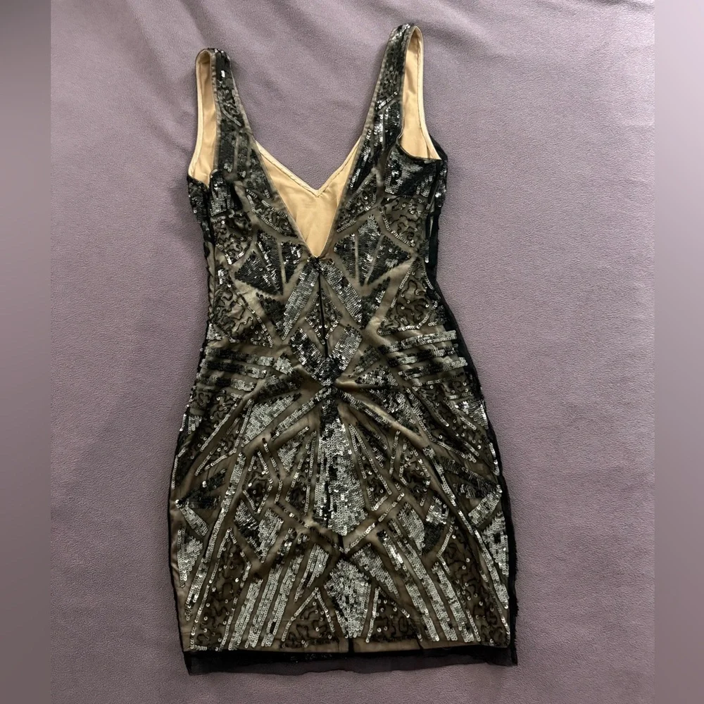 Stunning BEBE Sequin Dress. Size 2. - Picture 2 of 3